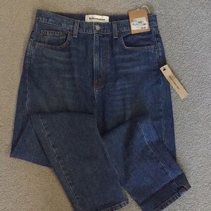Reformation denim cropped length jeans